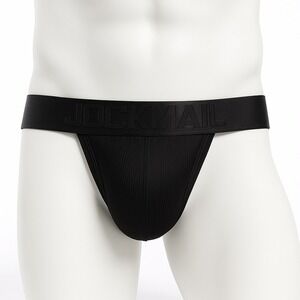 Jockmail Monochromatic Jockstrap Black Size L (30-32) JM243‎ NWT